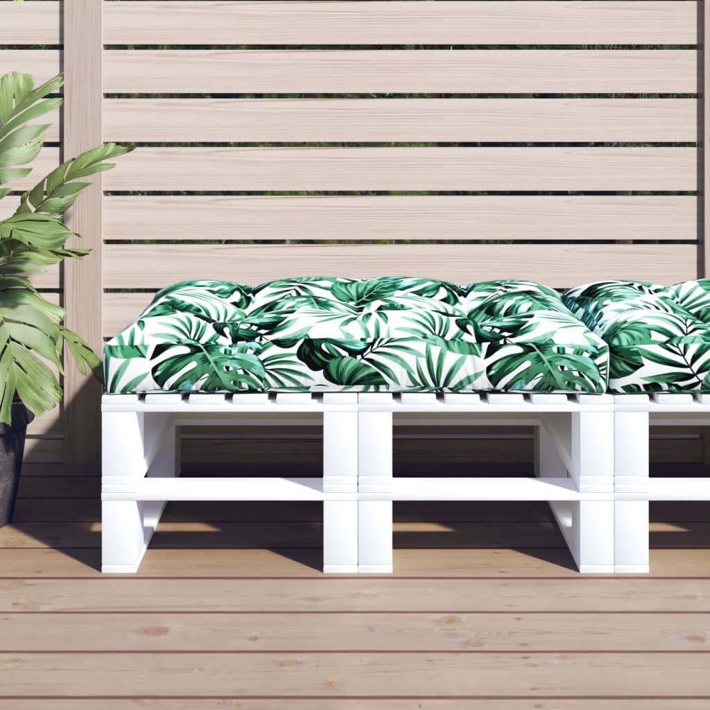 Vidaxl Pallet Cushion 120x80x12 cm de tela verde