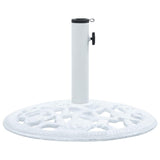 Vidaxl Parasol foot 12 kg 48 cm Cast iron White