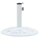 Vidaxl Parasol Foot 9 kg 40 cm de hierro fundido blanco