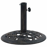 Vidaxl Parasol Fuß 9 kg 40 cm Gusseisen schwarz und bronzefarben
