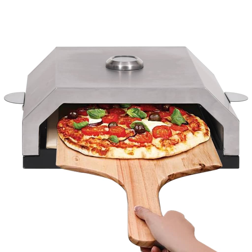 Vidaxl Pizza oven with ceramic stone for gas-charcoal barbecue