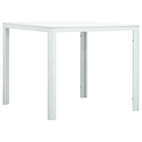 Vidaxl salontafel hout-look 78x78x74 cm hdpe wit