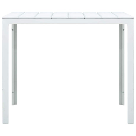 Vidaxl salontafel hout-look 78x78x74 cm hdpe wit