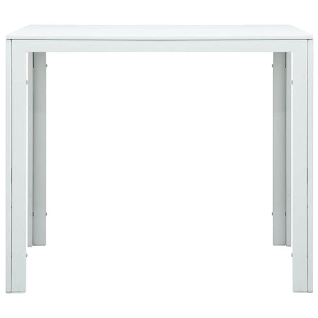 Vidaxl salontafel hout-look 78x78x74 cm hdpe wit