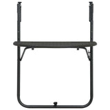 Vidaxl balkontafel hangend 60x64x83,5 cm rattan-look kunststof bruin