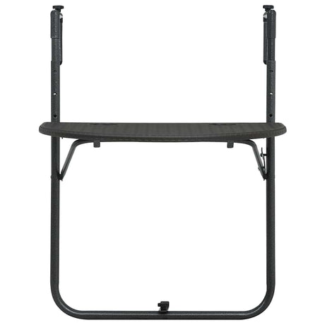 Vidaxl balkontafel hangend 60x64x83,5 cm rattan-look kunststof bruin