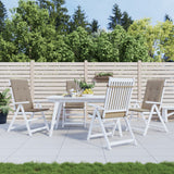 Vidaxl Gartenstuhl Kissen 4 ST High Back120x50x3 cm Stofftaupe