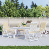 Vidaxl Gartenstuhl Kissen 4 ST High Back120x50x3 cm Stoff Beige