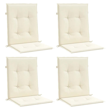 Vidaxx Gartenstuhlkissen niedrige Rückenlehne 4 Stück 100x50x2 cm Oxford-Stoff anthrazit