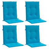 Vidaxl Gartenstuhl Kissen unter 4 -stpus 100x50x3 cm Oxford Fabric Blau