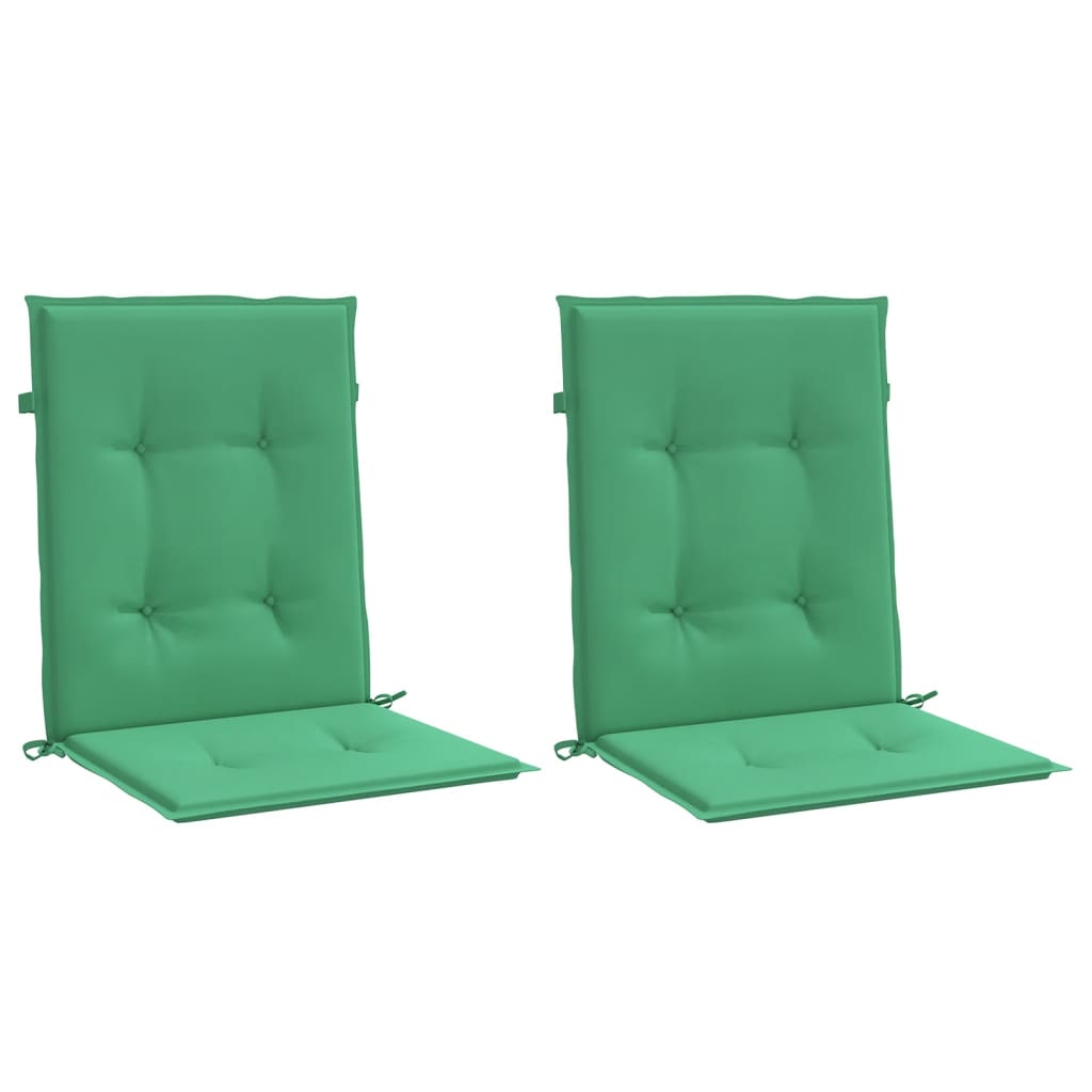 Vidaxl Garden chair cushions Low back 2 st 100x50x3 cm Oxford fabric green