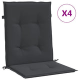 Vidaxl Gartenstuhl Kissen unterer 4 -Stcs 100x50x3 cm Oxford Stoff schwarz
