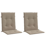 Vidaxl Gartenstuhl Kissen unterhalb des Rückens 2 ST 100x50x3 cm Oxford Stofftaupe