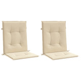 Cojines de silla de jardín de Vidaxl bajo 2 st 100x50x3 cm oxford tela beige