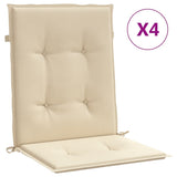 Vidaxl Garden Chair polštáře dolní část 4 ks 100x50x3 cm oxford textilie béžová