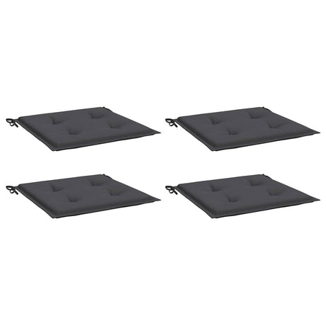 Vidaxl Gartenstuhlkissen 4 Stcs 40x40x4 cm Oxford Stoffanthrazit -gelöscht