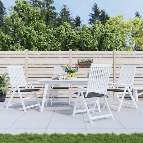 Vidaxl Gartenstuhlkissen 4 Stcs 40x40x4 cm Oxford Stoffanthrazit -gelöscht