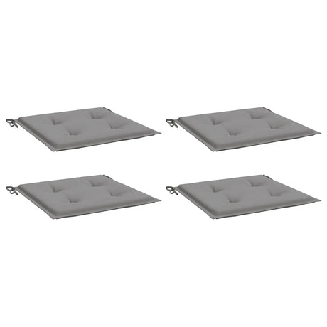 Vidaxl Gartenstuhl Kissen 4 ST 40x40x4 cm Oxford Stoff grau