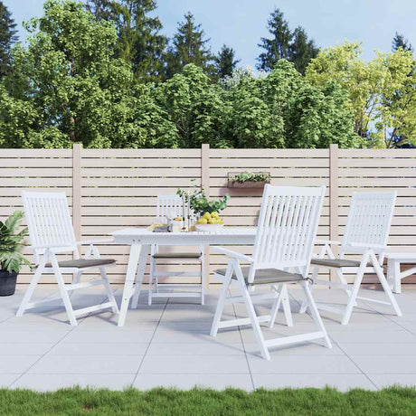 Vidaxl Gartenstuhl Kissen 4 ST 40x40x4 cm Oxford Stoff grau
