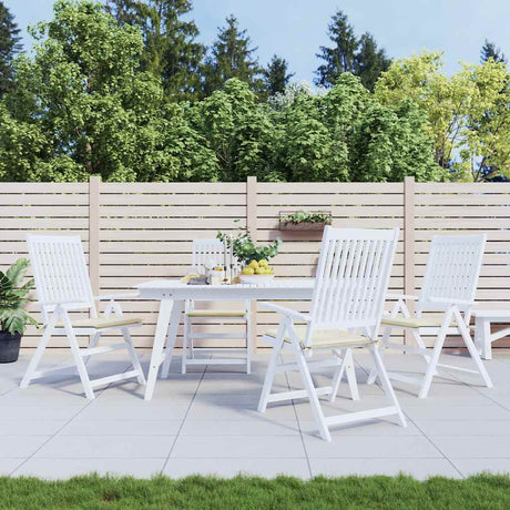 Vidaxl Gartenstuhlkissen 4 Stcs 40x40x4 cm Oxford Stoff Crème -Colored