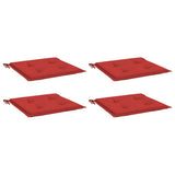 Vidaxl Gartenstuhl Kissen 4 Stcs 40x40x4 cm Oxford Stoff rot