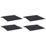 Vidaxl Gartenstuhl Kissen 4 Stcs 40x40x4 cm Oxford Stoff schwarz