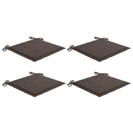 Vidaxl Gartenstuhl Kissen 4 Stcs 40x40x4 cm Oxford Stofftaupe