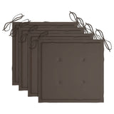 Vidaxl Gartenstuhl Kissen 4 Stcs 40x40x4 cm Oxford Stofftaupe