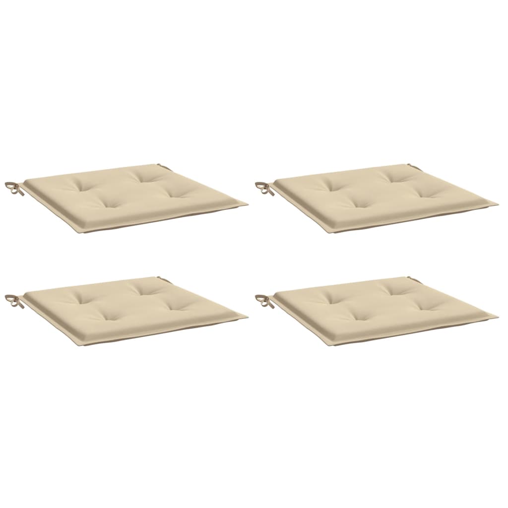 Vidaxl Garden Chair Cushions 4 st 40x40x3 cm oxford tyg beige