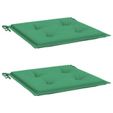 Vidaxl Garden chair cushions 2 st 50x50x3 cm Oxford fabric green