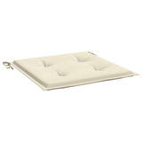 Cojines de silla de jardín Vidaxl 2 st 50x50x3 cm oxford tela crème -coled