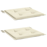 Vidaxl Gartenstuhl Kissen 2 ST 50 x 50 x 3 cm Oxford Stoff Crème -Colored
