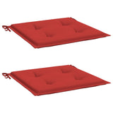 Vidaxl Gartenstuhl Kissen 2 ST 50 x 50 x 3 cm Stoff rot