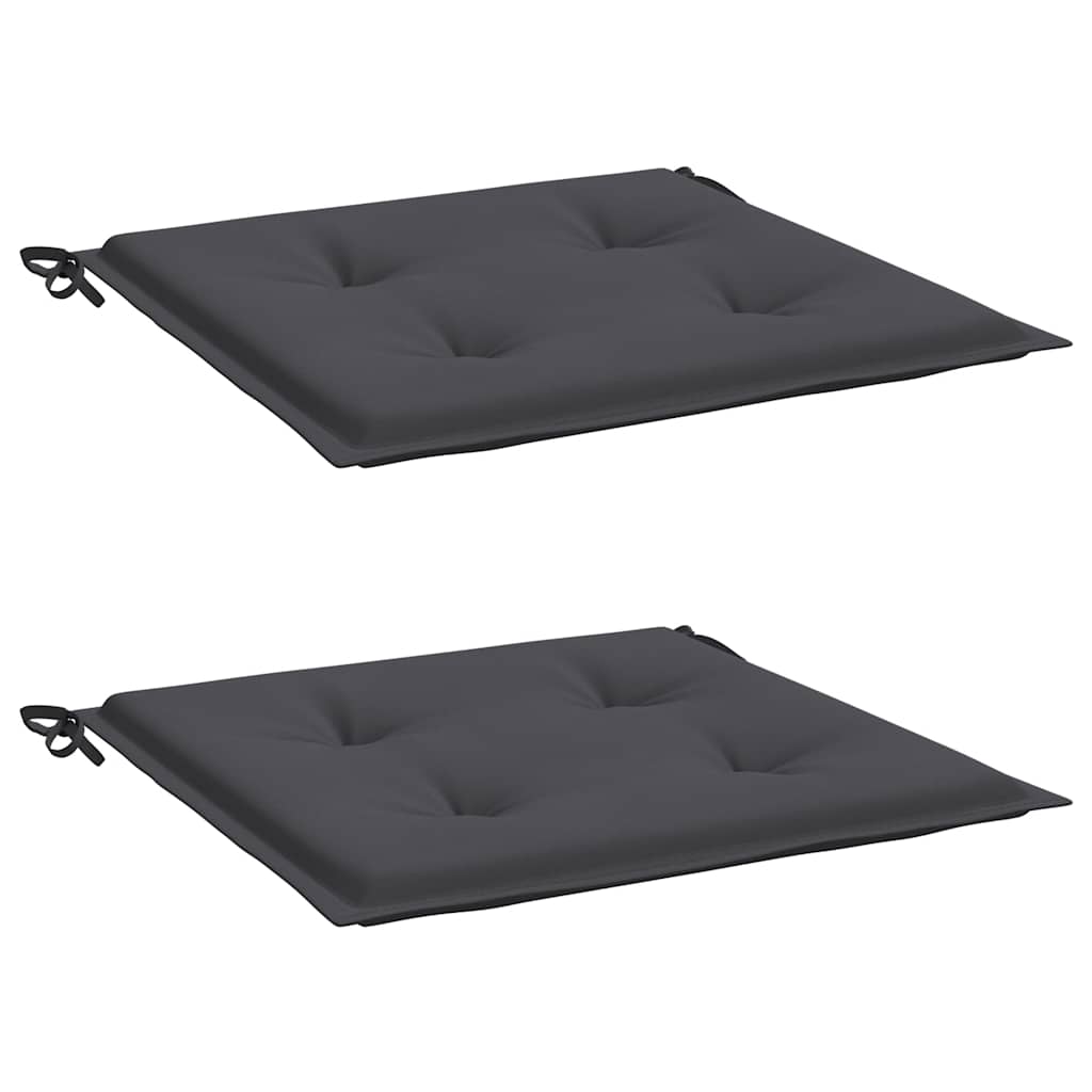 Vidaxl Gartenstuhl Kissen 2 ST 50 x 50 x 4 cm Oxford Stoffanthrazit -gelöscht