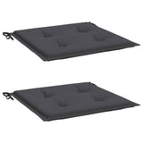 Vidaxl Gartenstuhl Kissen 2 ST 50 x 50 x 4 cm Oxford Stoffanthrazit -gelöscht