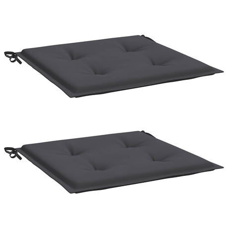 Vidaxl Gartenstuhl Kissen 2 ST 50 x 50 x 4 cm Oxford Stoffanthrazit -gelöscht
