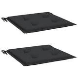 Vidaxl Gartenstuhl Kissen 2 ST 50 x 50 x 4 cm Oxford Stoff schwarz