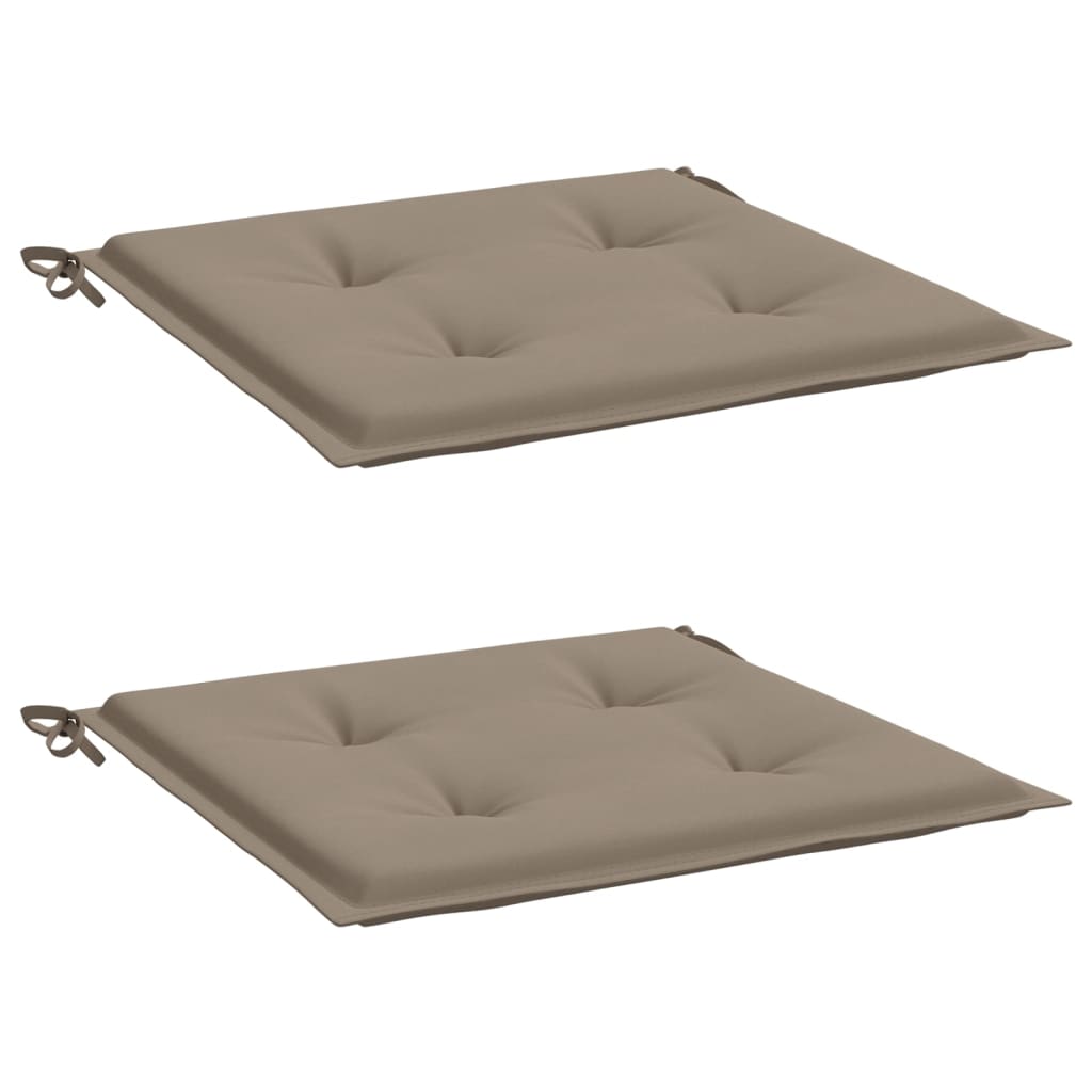 Vidaxl Garden chair cushions 2 st 50x50x3 cm fabric taupe