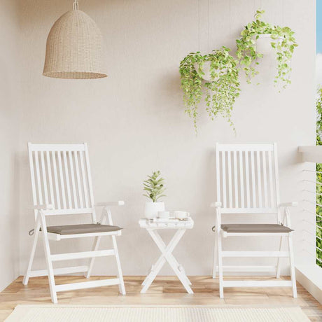 Vidaxl Gartenstuhlkissen 2 ST 50 x 50 x 4 cm Stofftaupe