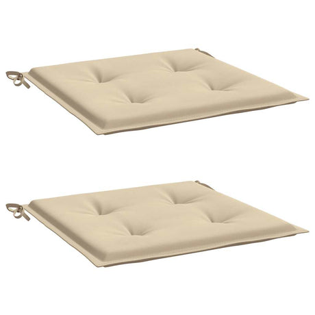 Vidaxl Gartenstuhl Kissen 2 ST 50 x 50 x 4 cm Oxford Stoff Beige