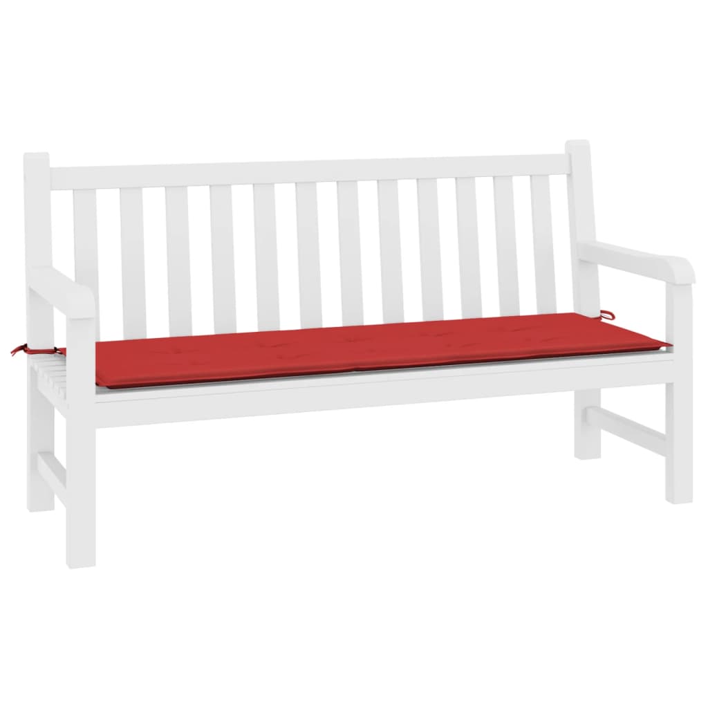 VIDAXL Garden Bench Blaža 200x50x3 cm Oxford tkanina rdeča