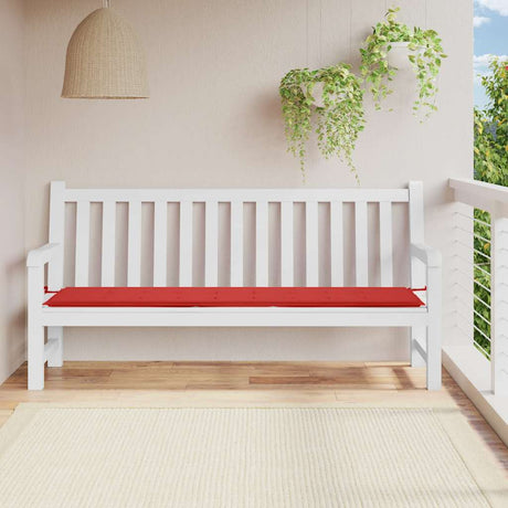 Vidaxl Garden Bench Kissen 200x50x4 cm Oxford Stoff rot
