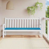 Vidaxl jardin banc coussin 200x50x3 cm oxford tissu bleu