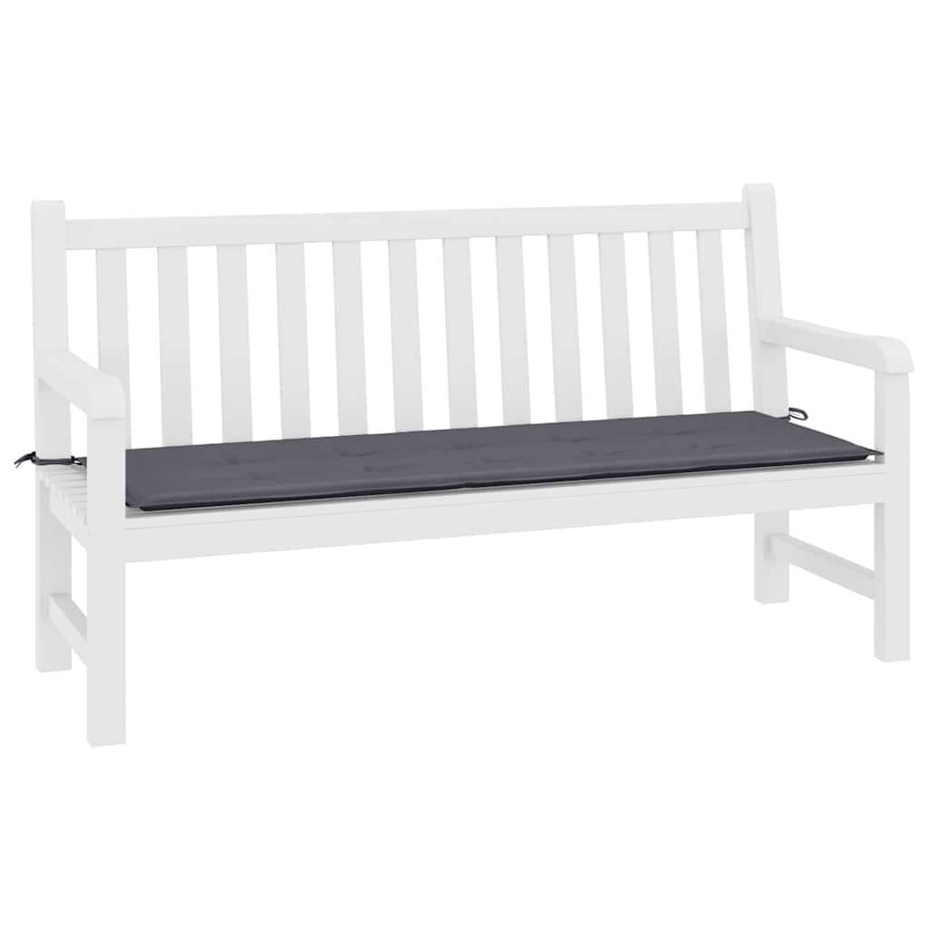 Vidaxl Garden Bench Cushion 200x50x4 cm Oxford Stoffanthrazit -gelöscht