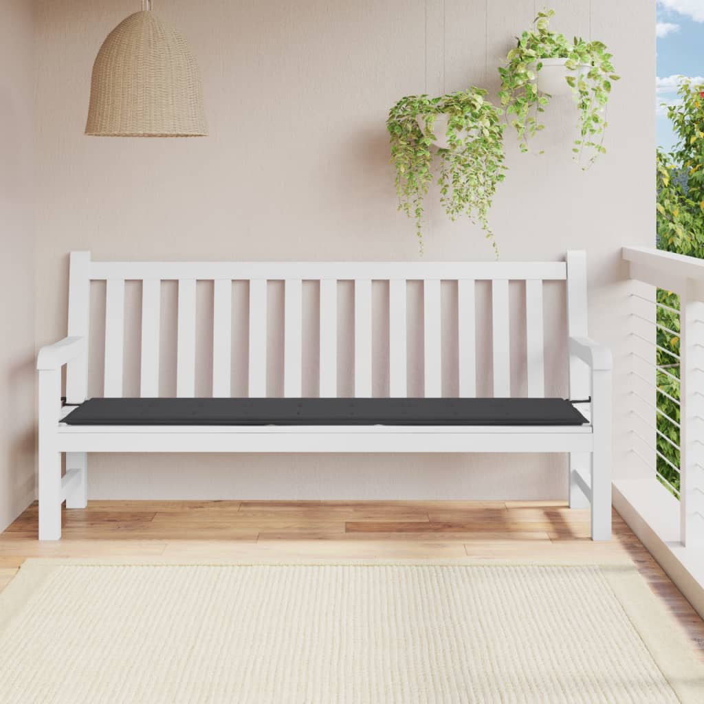 VIDAXL Garden Bench Blaža 200x50x3 cm Oxford tkanina antracit -Racite