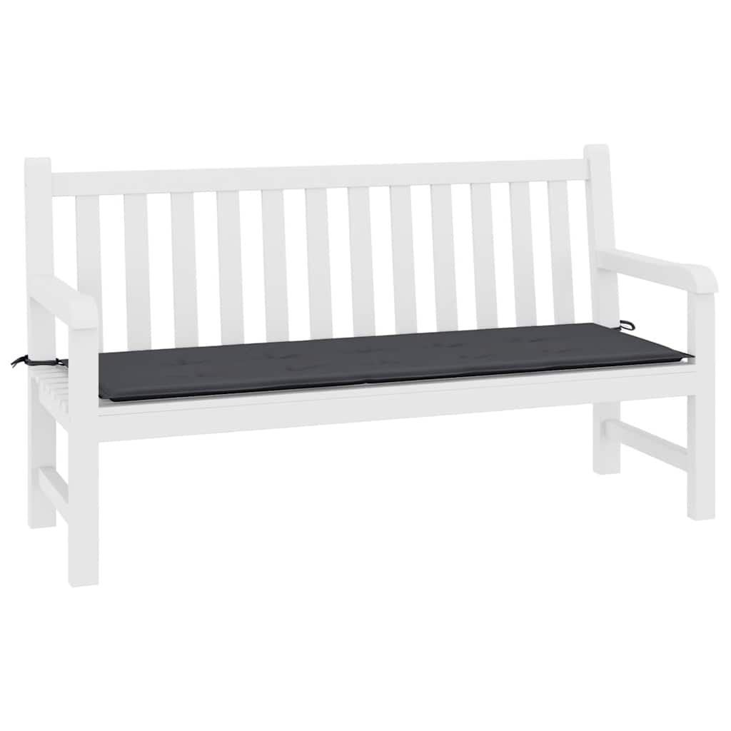 Vidaxl Garden Bench Kissen 200x50x4 cm Oxford Stoff schwarz