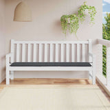 Vidaxl Garden Bench Kissen 200x50x4 cm Oxford Stoff schwarz