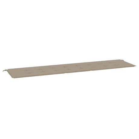 Vidaxl Garden Bench Kissen 200x50x4 cm Oxford Stofftaupe