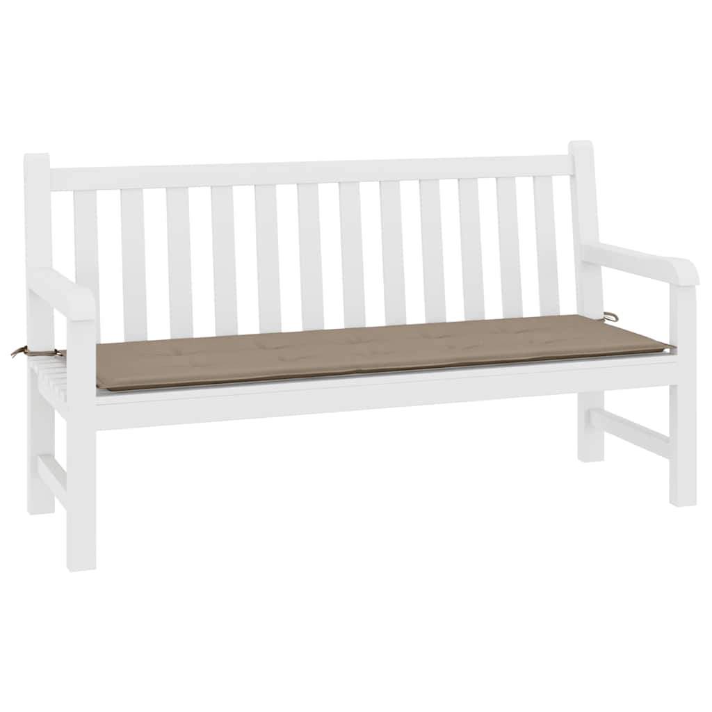 Vidaxl Garden Bench Kissen 200x50x4 cm Oxford Stofftaupe