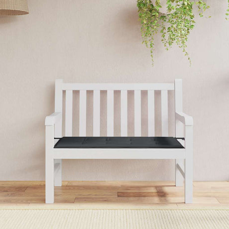Vidaxl Garden Bench Kissen 120x50x4 cm Oxford Stoff schwarz
